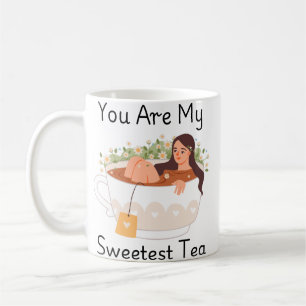 De Café Você É Meu Chá Mais Doce Caneca Clássica Estética