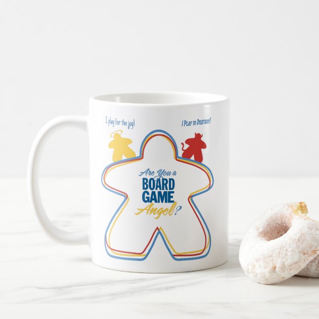 De Café Você é um Anjo do Jogo do Conselho? Caneca (Com Donut)