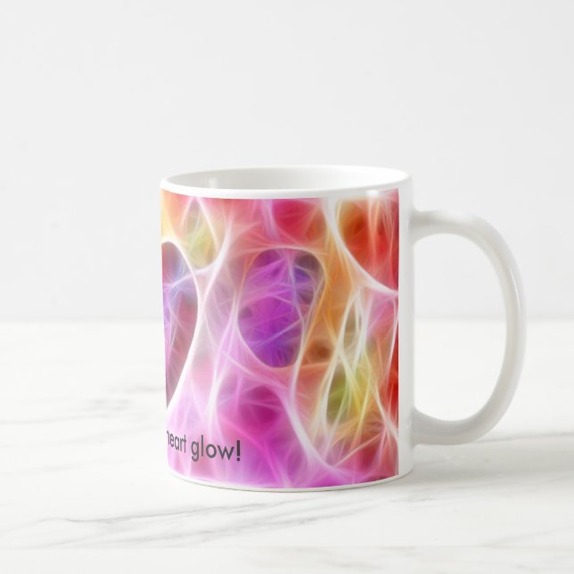 De Café Você faz minha caneca do fulgor do coração (Direita)