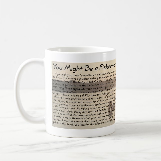 De Café Você pôde ser uma caneca do pescador (Esquerda)