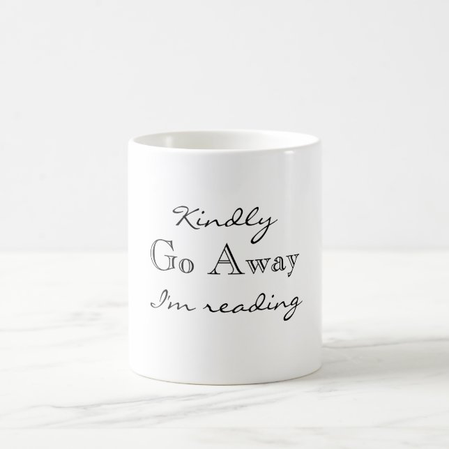 De Café Vou amavelmente afastado eu estou lendo a caneca (Centro)