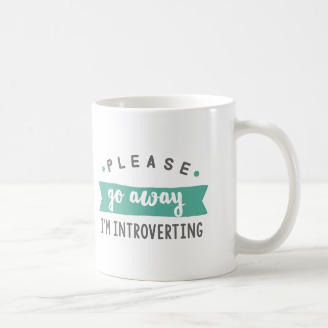 De Café Vou por favor afastado eu introverting a caneca do (Direita)
