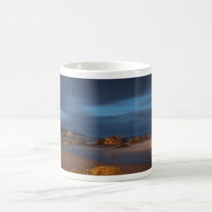 De Café White Point Beach Na caneca Dusk