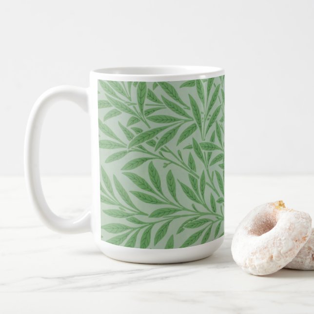 De Café William Morris art willow deixa caneca (Com Donut)