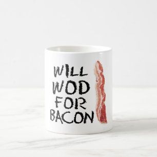 De Café WOD para caneca do bacon"