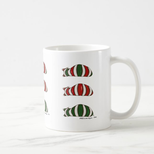 De Café Xmas que empilha a caneca dos gatos (Direita)