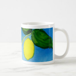 De Café Y é para a caneca amarela da arte do alfabeto