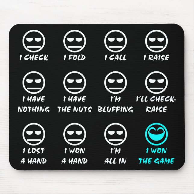 De "caras póquer" Mousepad (Frente)