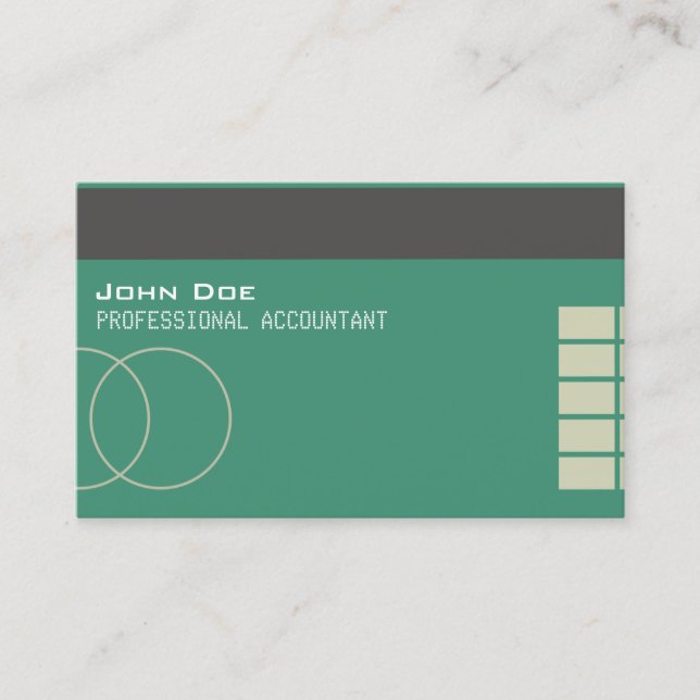 De "cartão de visita No.18 do estilo do cartão (Frente)