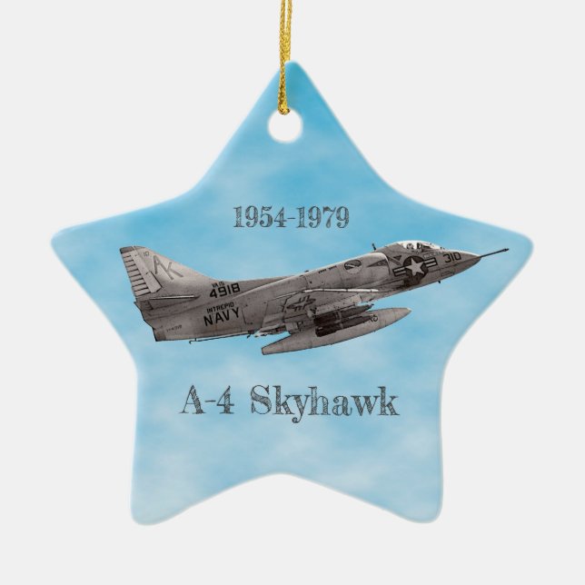 De Cerâmica A-4 Ornamento Cerâmico Skyhawk (Frente)