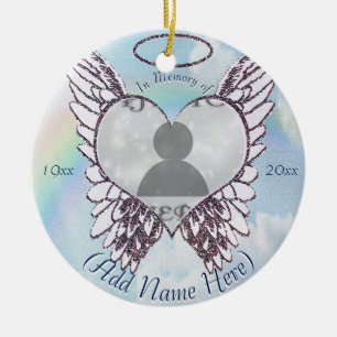 De Cerâmica Adicione o ornamento memorável da foto  