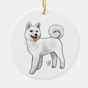 De Cerâmica Akita - Ornamento Branco