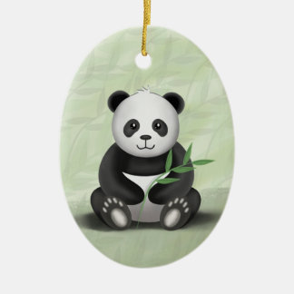 De Cerâmica Almofada a panda - ornamento