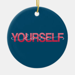 De Cerâmica Ame-Se Namorados Calliografia | Ornamento