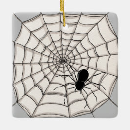 De Cerâmica Aranhas e ornamento cerâmico do Halloween na Web