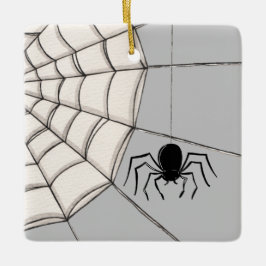 De Cerâmica Aranhas e ornamento cerâmico do Halloween na Web