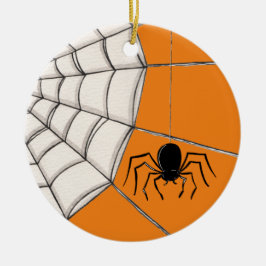 De Cerâmica Aranhas e ornamento cerâmico do Halloween na Web
