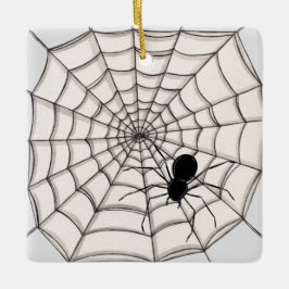 De Cerâmica Aranhas e ornamento cerâmico do Halloween na Web