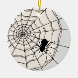 De Cerâmica Aranhas e ornamento cerâmico do Halloween na Web