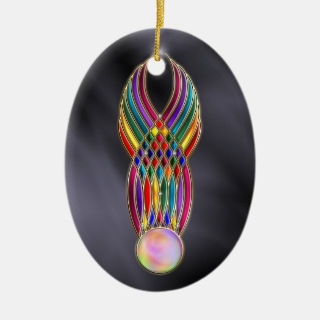 De Cerâmica Banquete do ornamento das jóias (Frente)