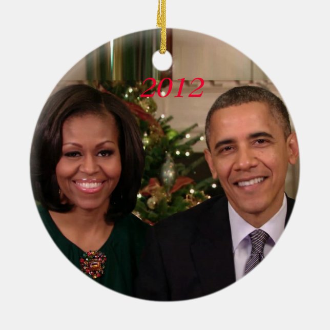 De Cerâmica Barack e Michelle 2012 - Ornamento (Traseira)