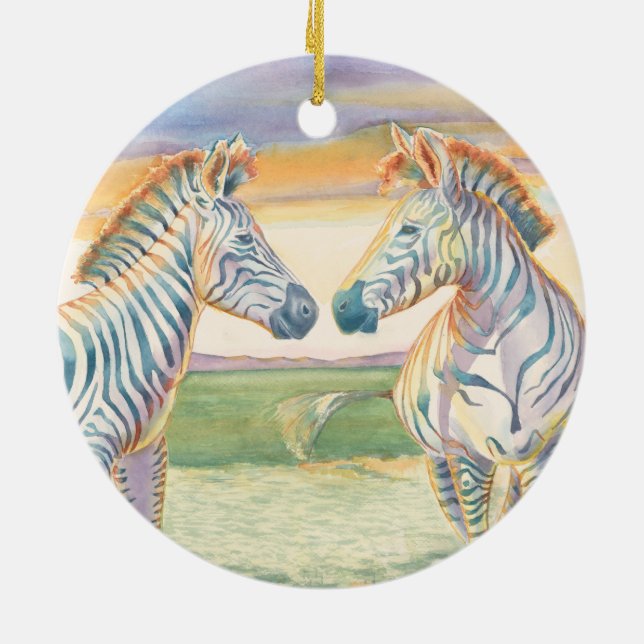 De Cerâmica Belo Ornamento Zebra Cerâmico (Traseira)