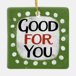 De Cerâmica Bom Para Você Ornamento