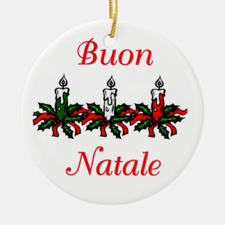 De Cerâmica Buon Natale - ornamento do Feliz Natal