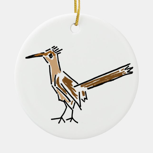 De Cerâmica BZ ornamento Funky do Roadrunner (Frente)