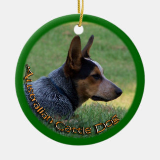 DE CERÂMICA CÃO AUSTRALIANO DO GADO - HEELER AZUL - ORNAMENTO