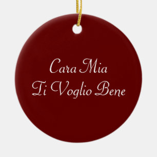De Cerâmica Cara Mia Ti Voglio Bene Ornamento Italiano