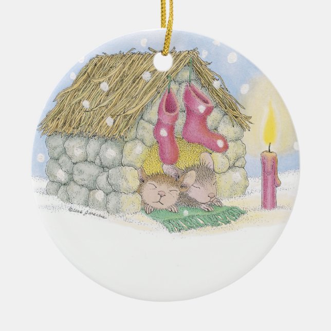 De Cerâmica Casa-Rato Designs® - ornamento (Frente)