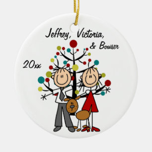 De Cerâmica Casal acima vestido com o ornamento personalizado
