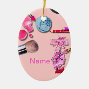 De Cerâmica Compo o ornamento da menina para personalizar