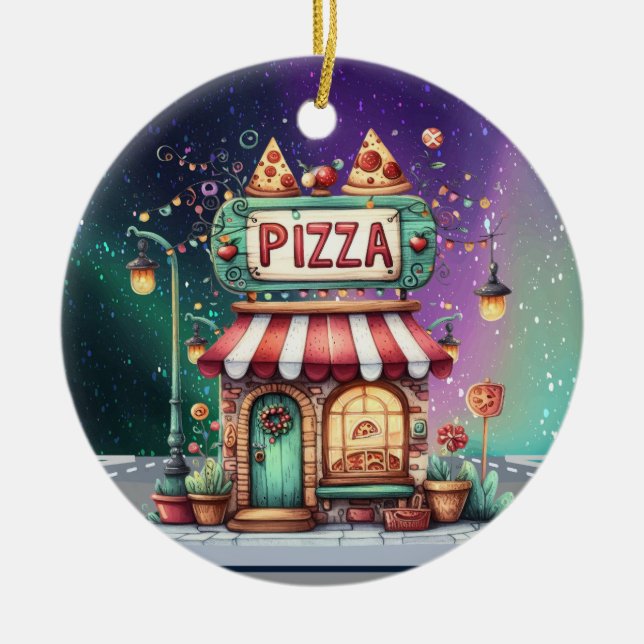 De Cerâmica COMPRO PIZZA Ornamento Cerâmico (Frente)