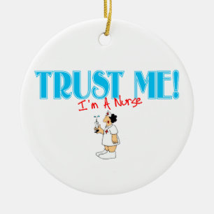 De Cerâmica Confie que eu mim é um ornamento da enfermeira