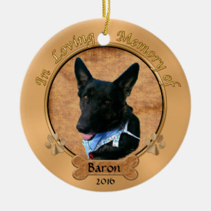 De Cerâmica Costume pedido em ornamento Loving do cão da
