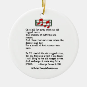 De Cerâmica Cruz áspera velha do ornamento do hino