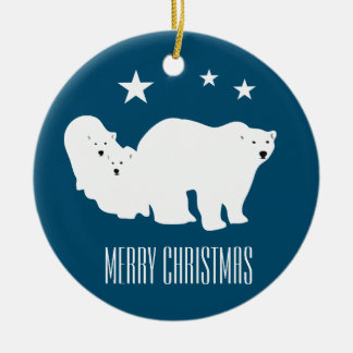 De Cerâmica Decoração do ornamento do Feliz Natal dos ursos