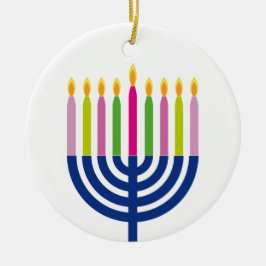 De Cerâmica Decoração dos feriados do menorah | do ornamento |