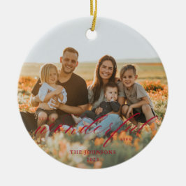 De Cerâmica É uma vida maravilhosa, ornamento cerâmico vermelh