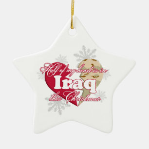 De Cerâmica Em Iraque este ornamento da estrela do Natal