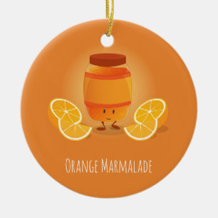 De Cerâmica Emperramento na Marmalade sorridente  Ornamento