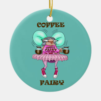 De Cerâmica Engraçado Café Fada Ornamento