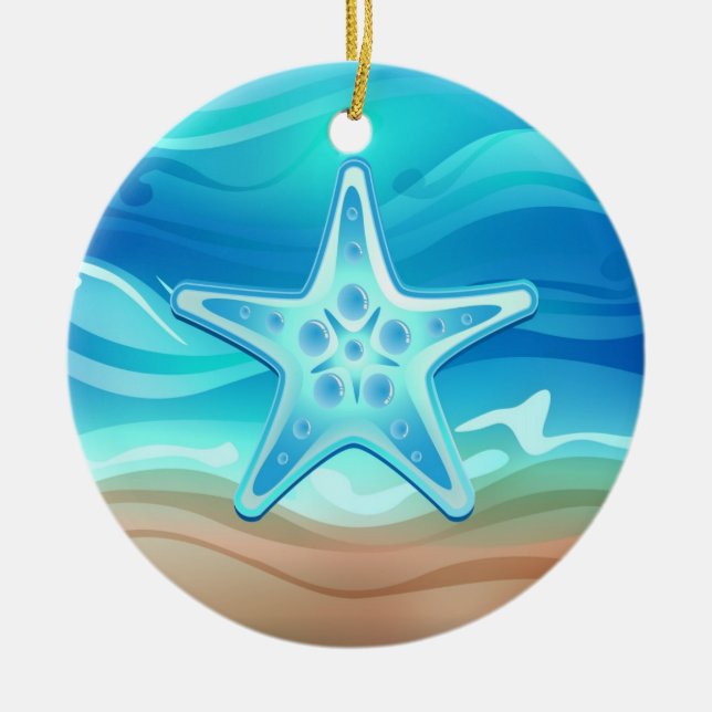 De Cerâmica Estrela do mar do ornamento (Frente)