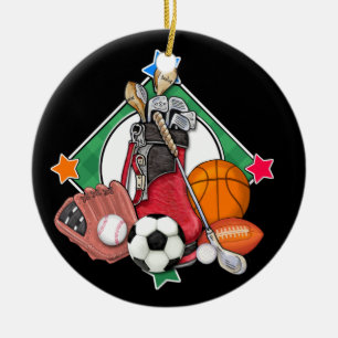 De Cerâmica Etiqueta desportiva / Ornamento - SRF