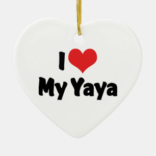 De Cerâmica Eu Amo Meu Ornamento Yaya