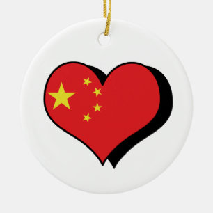 De Cerâmica Eu Amo Ornamento da China