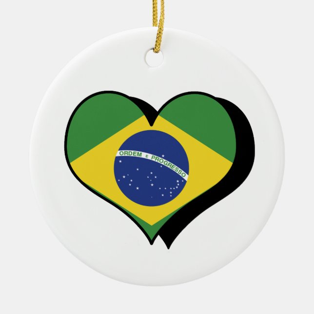 De Cerâmica Eu Amo Ornamento do Brasil (Frente)