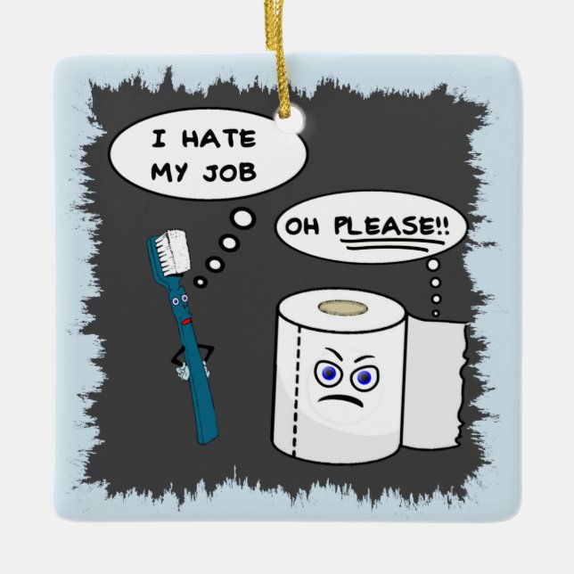 De Cerâmica Eu deio meu ornamento cerâmico do trabalho (Frente)